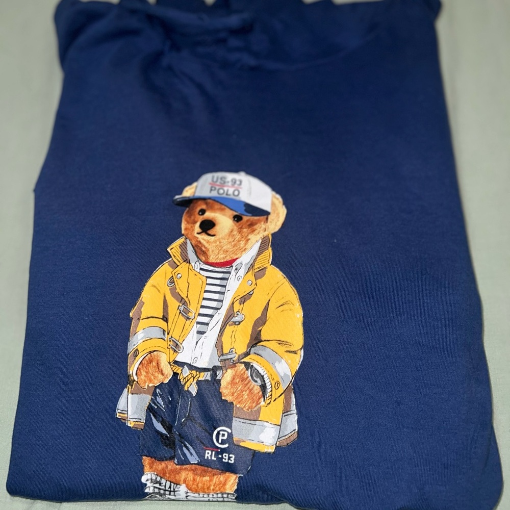 Polo by Ralph Lauren Navy Sweater with Bear Design